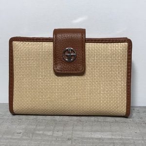 Giani Bernini straw soft wallet